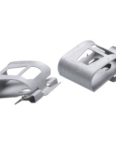 Metal plastic clip f/cable tie up to max 4.8mm